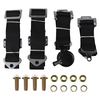 Spec-D Tuning 4 Point Harness Cam Lock Seat Belt - Black RSB-4PTBLK-RS